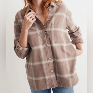 MADEWELL Kentwood Windowpane Flannel Shacket